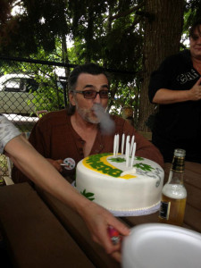 Bob Erb celebrating with family and friends July 2014
